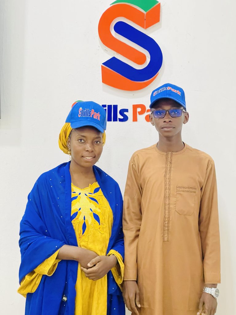 Fatima Auwal Yakasai, Founder of Aftee Vocational Center, visiting SkillsPark Tech Hub.