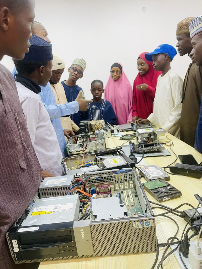 SkillsPark learners participating in a practical teaching session.